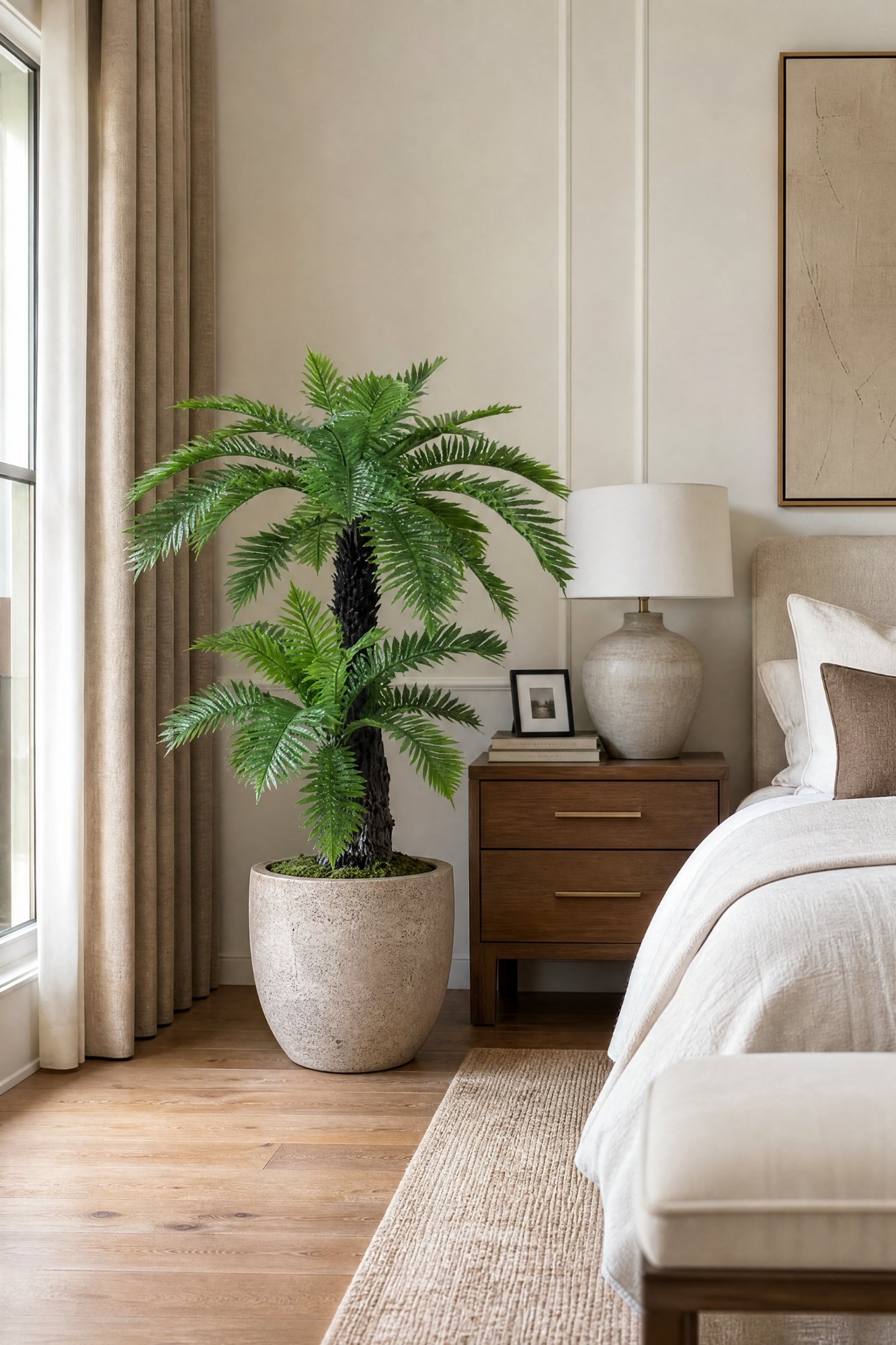 Palmera Artificial 120 cm Silencio – Decoración Interior Realista - Imagen 5