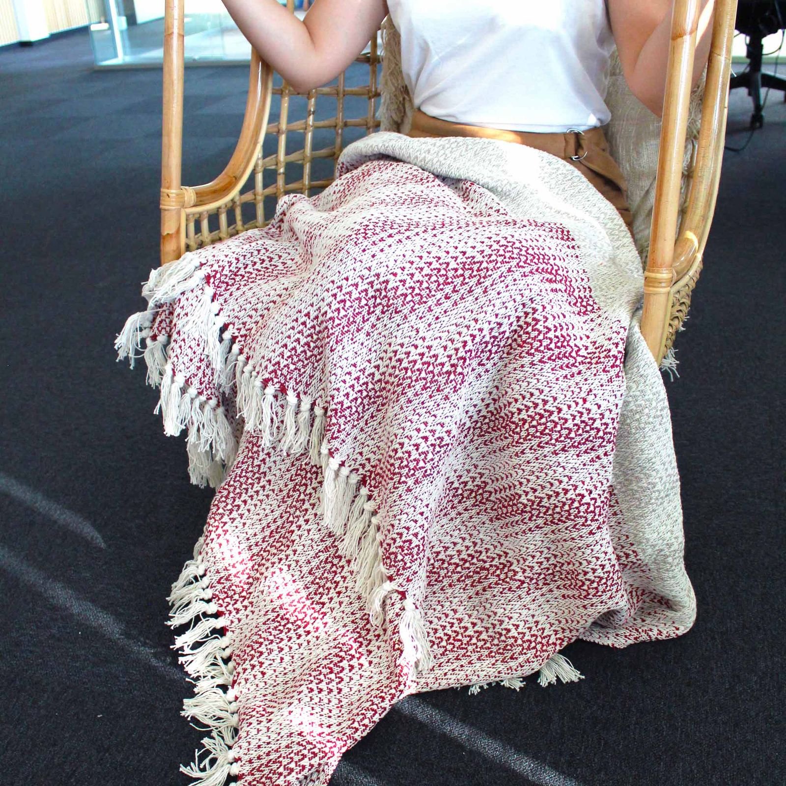 Mantas boho de confort - Ruby a dos tonos - Imagen 2